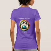 PINBOY'S Witte Letter Slim Fit T-shirt voor vrouwe (Achterkant)