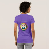 PINBOY'S Witte Letter Slim Fit T-shirt voor vrouwe (Achterkant volledig)