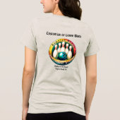 PINBOY's zwarte brief voor vrouwen Tri-Blend Shirt (Achterkant)