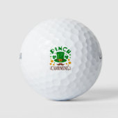 Pinch Charming Funny St Patricks Day Mannen Jongen Golfballen (Voorkant)