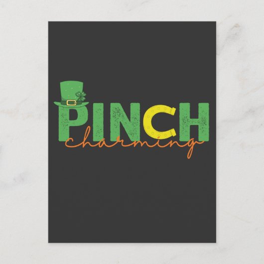 Pinch CHarming Grappig St Patrick's Day Ierse Gift Uitnodiging Briefkaart (Voorkant)