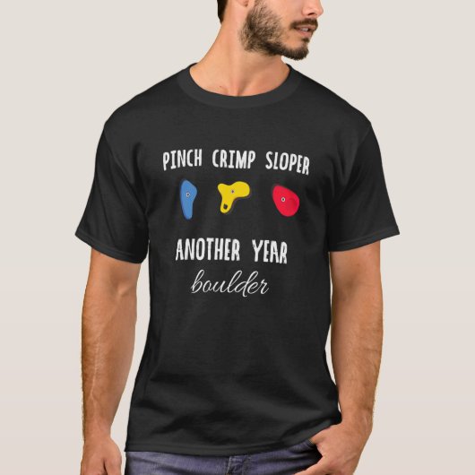 Pinch Crimp Sloper Een jaar later stijgt Boulder R T-shirt (Voorkant)