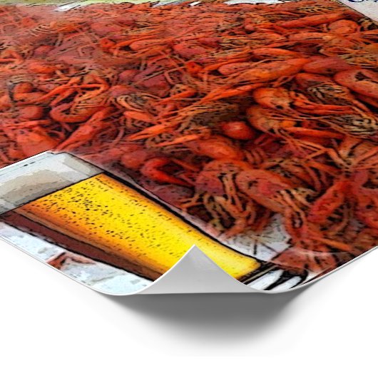 Pinch Em Crawfish Poster (Hoek)