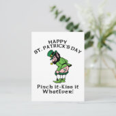 Pinch It Happy St Patrick's Day Briefkaart (Staand voorkant)
