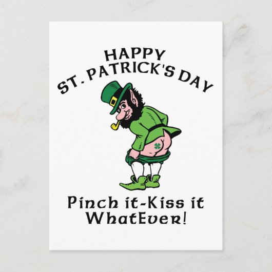 Pinch It Happy St Patrick's Day Briefkaart (Voorkant)