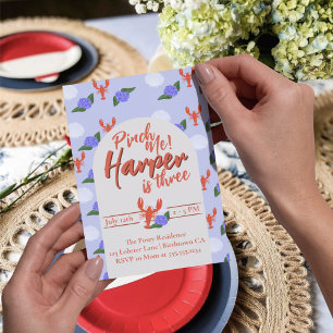 Pinch Me Coastal Lobster Verjaardag Kaart