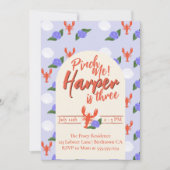 Pinch Me Coastal Lobster Verjaardag Kaart (Voorkant)