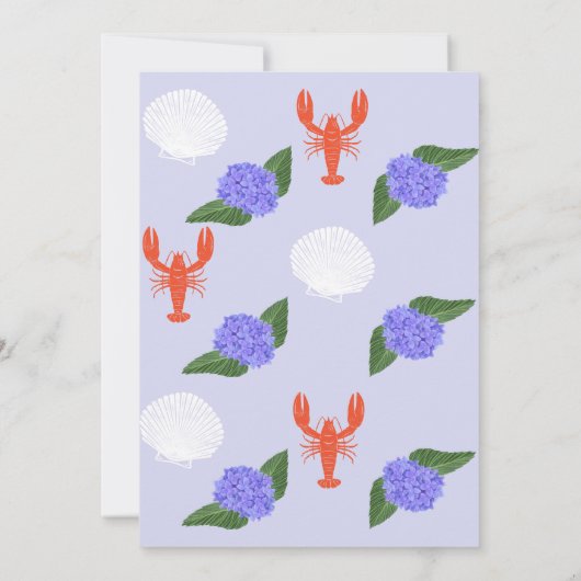 Pinch Me Coastal Lobster Verjaardag Kaart (Achterkant)