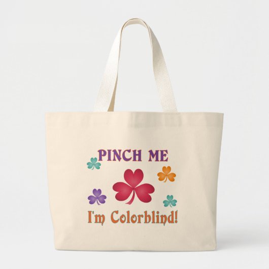 Pinch me grote tote bag (Voorkant)