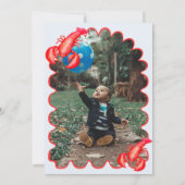 Pinch Me, I'm One Lobster Boy 1st Birthday Party Kaart (Achterkant)