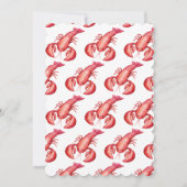 Pinch Me, I'm One Lobster Boy 1st Birthday Party Kaart (Achterkant)