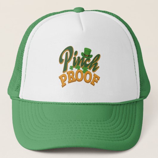Pinch Proof St. Patricks Day Celebration Trucker Pet (Voorkant)