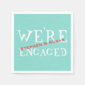 Pinch US Robin Blue Verloving Crawfish Boil Party Servetten (Voorkant)