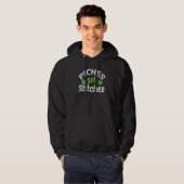 Pinches Get Stitches St Patricks Day Shamrock Luck Hoodie (Voorkant volledig)