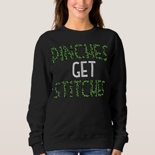 Pinches krijgen Stitches leopard St Patrick's Day Trui (Voorkant)