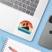 Pinchotpas hoge bergpas Sierra Nevada Sticker (Laptop met iPhone)