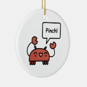 Pinchy Crab Keramisch Ornament (Rechts)