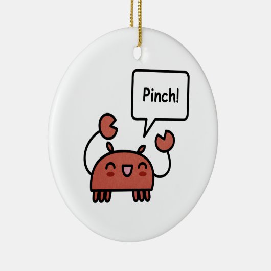Pinchy Crab Keramisch Ornament (Rechts)