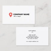 Pincode-opsporingssymbool Visitekaartje (Voorkant / Achterkant)