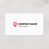 Pincode-opsporingssymbool Visitekaartje (Voorkant)