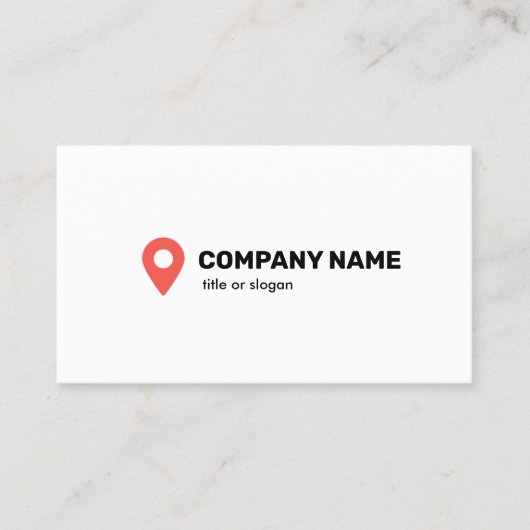 Pincode-opsporingssymbool Visitekaartje (Voorkant)