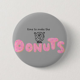 Pincode voor Donuts-thema Ronde Button 5,7 Cm