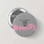 Pincode voor Donuts-thema Ronde Button 5,7 Cm (Voorkant /achterkant)