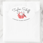 Pincushion Dressmaker Alterations Merk Sticker (Tas)