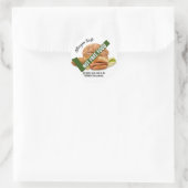 pinda-allergeenvrij ronde sticker (Tas)