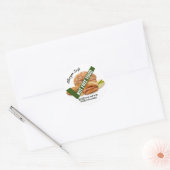 pinda-allergeenvrij ronde sticker (Envelop)
