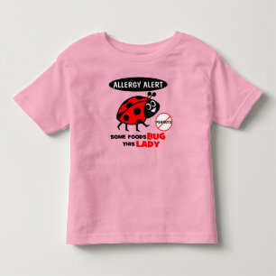 Pinda-allergie Alert Lieveheersbeestje Shirt