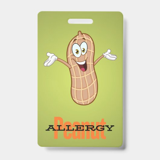 Pinda-allergie-badge Badge (Voorzijde)