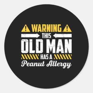 Pinda Allergie Voor Pinda Allergie Lijders Pinda Ronde Sticker