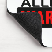 Pinda-allergie Waarschuwing Muismat (Hoek)