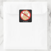 Pinda Allergy 2 (aanpasbaar) Vierkante Sticker (Tas)