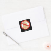 Pinda Allergy 2 (aanpasbaar) Vierkante Sticker (Envelop)