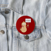 Pinda Allergy (aanpasbaar) Ronde Button 7,6 Cm (In situ)