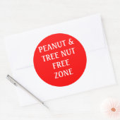 Pinda & Boomnoot Vrije Zone Ronde Sticker (Envelop)