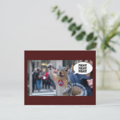 Pinda de Eekhoorn Grappig Conservatieve Kerstmis Briefkaart (Staand voorkant)