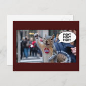 Pinda de Eekhoorn Grappig Conservatieve Kerstmis Briefkaart (Voorkant / Achterkant)