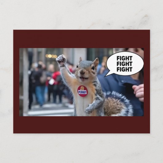 Pinda de Eekhoorn Grappig Conservatieve Kerstmis Briefkaart (Voorkant)