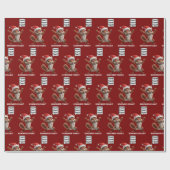 Pinda de Eekhoorn Justitie MAGA Kerstmis Cadeaupapier (Vlak)