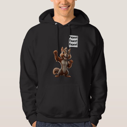 Pinda de Eekhoorn Justitie MAGA Kerstmis Hoodie (Voorkant)