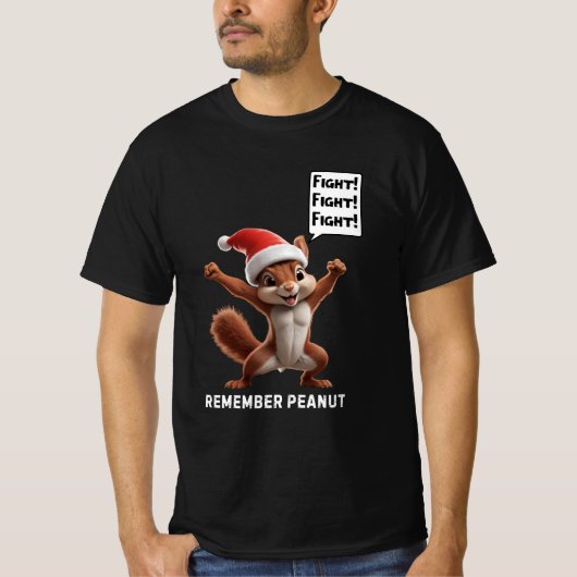 Pinda de Eekhoorn Justitie MAGA Kerstmis T-shirt (Voorkant)