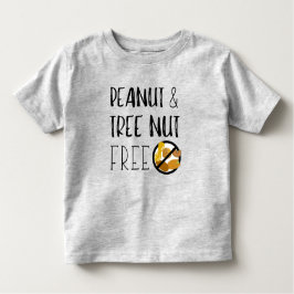 Pinda en boomnoot Gratis Symbool Notenallergie Waa Kinder Shirts