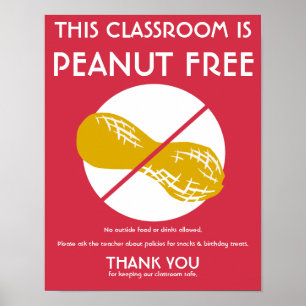 Pinda Free Classroom Sign. Poster