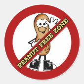 Pinda Free Zone Sticker (Voorkant)