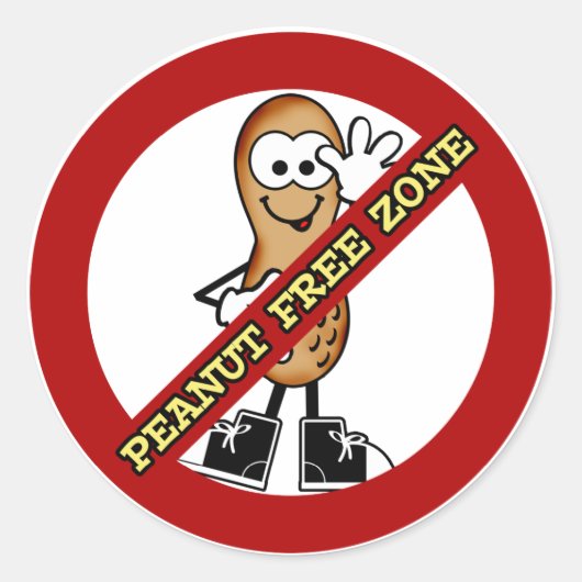 Pinda Free Zone Sticker (Voorkant)