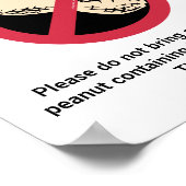 Pinda gratis gebied Gepersonaliseerd allergie werk Poster (Hoek)