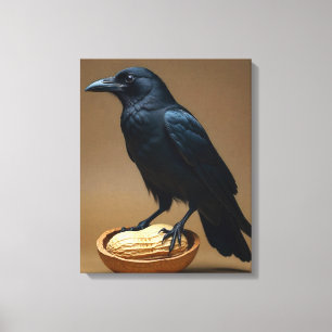 Pinda liefhebbers Crow-Raven canvas muurkunst